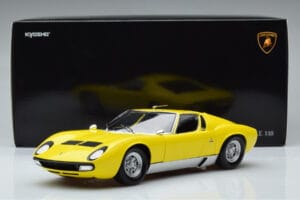 Lamborghini Miura SV Giallo Kyosho 1:18 08317Y Pressofusione — immagine 11 di 11