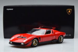 Lamborghini Miura SVR Rosso Kyosho 1:18 08319RBK Pressofusione — immagine 9 di 9