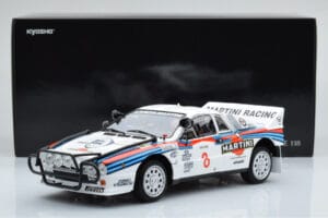 Lancia 037 Martini #8 A. Bettega / M. Perissinot Safari Rally 1985 Kyosho 1:18 08306J Pressofusione — immagine 8 di 8