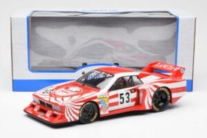 Lancia Beta Montecarlo Gr.5 #53 R. Patrese / E. Cheever 6 Hours of Silverstone 1980 MCG 1:18 MCG18814R Pressofusione — immagine 6 di 6