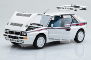 Lancia Delta HF Integrale 6 Bianco Kyosho 1:18 08344E Pressofusione — immagine 2 di 8