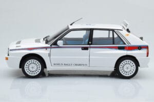Lancia Delta HF Integrale 6 Bianco Kyosho 1:18 08344E Pressofusione — immagine 5 di 8