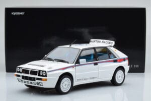 Lancia Delta HF Integrale 6 Bianco Kyosho 1:18 08344E Pressofusione — immagine 8 di 8
