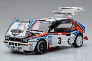 Lancia Delta HF Integrale Evoluzione #3 D. Auriol / B. Occelli Tour de Corse 1992 Kyosho 1:18 08348H Pressofusione — immagine 2 di 9