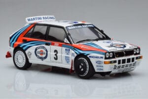 Lancia Delta HF Integrale Evoluzione #3 D. Auriol / B. Occelli Tour de Corse 1992 Kyosho 1:18 08348H Pressofusione — immagine 5 di 9