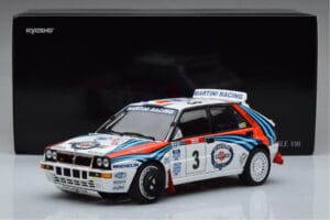 Lancia Delta HF Integrale Evoluzione #3 D. Auriol / B. Occelli Tour de Corse 1992 Kyosho 1:18 08348H Pressofusione — immagine 9 di 9