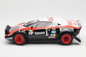 Lancia Stratos HF #1 Hunsruck Rally 1978 Kyosho 1:18 08130D Pressofusione — immagine 4 di 8