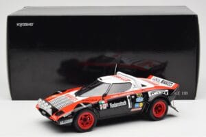 Lancia Stratos HF #1 Hunsruck Rally 1978 Kyosho 1:18 08130D Pressofusione — immagine 8 di 8