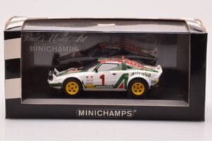 Lancia Stratos #1 S. Munari / S. Maiga Rally Monte Carlo 1977 Minichamps 1:43 430771201 Pressofusione — immagine 4 di 4