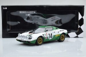 Lancia Stratos Alitalia #14 S. Munari / M. Mannucci Winners Rally Monte Carlo 1975 Minichamps 1:18 155751714 Pressofusione — immagine 6 di 6