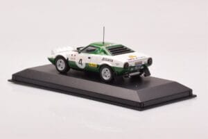 Lancia Stratos Alitalia #4 B. Waldegaard / H. Thorzelius Winner Rally Sweden 1975 Minichamps 1:43 430751204 Pressofusione — immagine 3 di 4