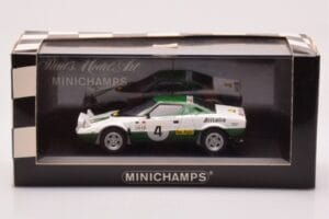Lancia Stratos Alitalia #4 B. Waldegaard / H. Thorzelius Winner Rally Sweden 1975 Minichamps 1:43 430751204 Pressofusione — immagine 4 di 4