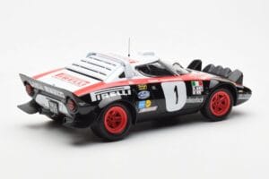 Lancia Stratos HF #1 Lancia Pirelli W. Rohrl / C. Geistdorfer Winners Dynabit Saarland Rallye 1978 Minichamps 1:18 155781701  — immagine 2 di 6