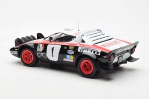 Lancia Stratos HF #1 Lancia Pirelli W. Rohrl / C. Geistdorfer Winners Dynabit Saarland Rallye 1978 Minichamps 1:18 155781701  — immagine 5 di 6