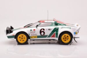 Lancia Stratos HF #6 B. Waldegård / H. Thorszelius Rally Monte Carlo 1976 IXO 1:18 18RMC162B Pressofusione — immagine 3 di 6