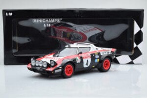 Lancia Stratos Pirelli #4 M. Alen / I. Kivimaki Winners Rally Sanremo 1978 Minichamps 1:18 155781704 Pressofusione — immagine 6 di 6