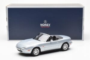 Mazda MX-5 NA Argento Norev 1:18 188023 Pressofusione — immagine 7 di 7