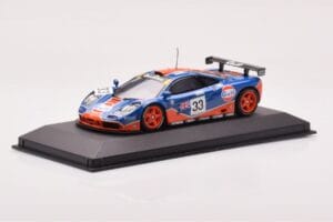 McLaren F1 GTR #33 Gulf Racing R. Bellm / M. Weaver / J-J. Lehto 24 Hours of Le Mans 1996 Minichamps 1:43 530164333 Pressofus — immagine 2 di 4