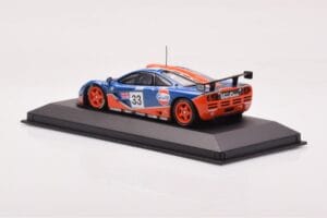 McLaren F1 GTR #33 Gulf Racing R. Bellm / M. Weaver / J-J. Lehto 24 Hours of Le Mans 1996 Minichamps 1:43 530164333 Pressofus — immagine 3 di 4
