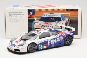 McLaren F1 GTR #38 M. Duez / M. Soper / E. Lafitte Team Bigazzi 24 Hours of Le Mans 1996 UT Models 1:18 80439421484 Pressofus — immagine 6 di 6