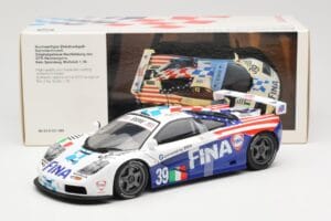 McLaren F1 GTR #39 N. Piquet / J. Cecotto / D. Sullivan Team Bigazzi 24 Hours of Le Mans 1996 UT Models 1:18 80439421485 Pres — immagine 6 di 6