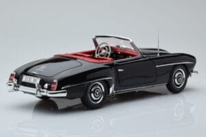 Mercedes 190 SL W121 Cabriolet Nero Minichamps 1:18 100037030 Pressofusione — immagine 3 di 8
