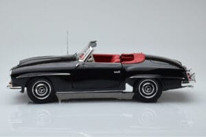 Mercedes 190 SL W121 Cabriolet Nero Minichamps 1:18 100037030 Pressofusione — immagine 4 di 8