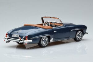Mercedes 190 SL W121 Roadster Blu Norev 1:18 B66040625 Pressofusione — immagine 3 di 8