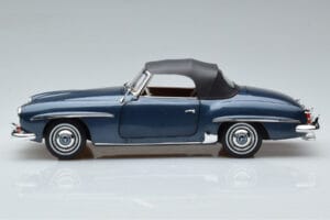 Mercedes 190 SL W121 Roadster Blu Norev 1:18 B66040625 Pressofusione — immagine 4 di 8
