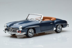 Mercedes 190 SL W121 Roadster Blu Norev 1:18