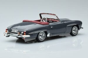 Mercedes 190 SL W121 Roadster Grigio Norev 1:18 183402 Pressofusione — immagine 3 di 8