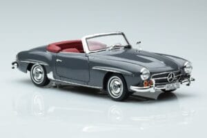 Mercedes 190 SL W121 Roadster Grigio Norev 1:18 183402 Pressofusione — immagine 5 di 8