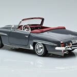 Mercedes 190 SL W121 Roadster Grigio Norev 1:18 183402 Pressofusione - image 6 of 8