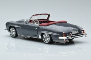 Mercedes 190 SL W121 Roadster Grigio Norev 1:18 183402 Pressofusione — immagine 6 di 8