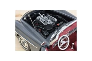 Mercedes 190 SL W121 Roadster Grigio Norev 1:18 183402 Pressofusione — immagine 7 di 8