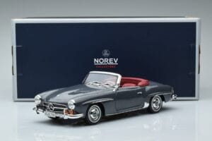 Mercedes 190 SL W121 Roadster Grigio Norev 1:18 183402 Pressofusione — immagine 8 di 8