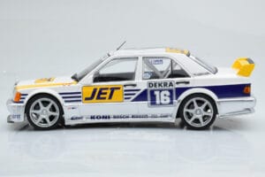Mercedes 190E 2.5-16 W201 EVO 1 Jet #16 F. Biela Team Ms-Jet Racing DTM 1990 Minichamps 1:18 155903616 Pressofusione — immagine 3 di 6