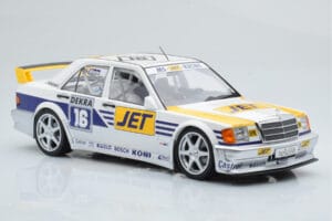 Mercedes 190E 2.5-16 W201 EVO 1 Jet #16 F. Biela Team Ms-Jet Racing DTM 1990 Minichamps 1:18 155903616 Pressofusione — immagine 4 di 6