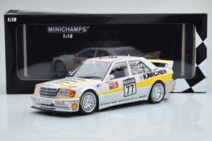 Mercedes 190E 2.5-16 W201 EVO 1 Karcher #77 F. Kreutzpointer Team AMG-Mercedes DTM 1990 Minichamps 1:18 155903677 Pressofusio — immagine 6 di 6