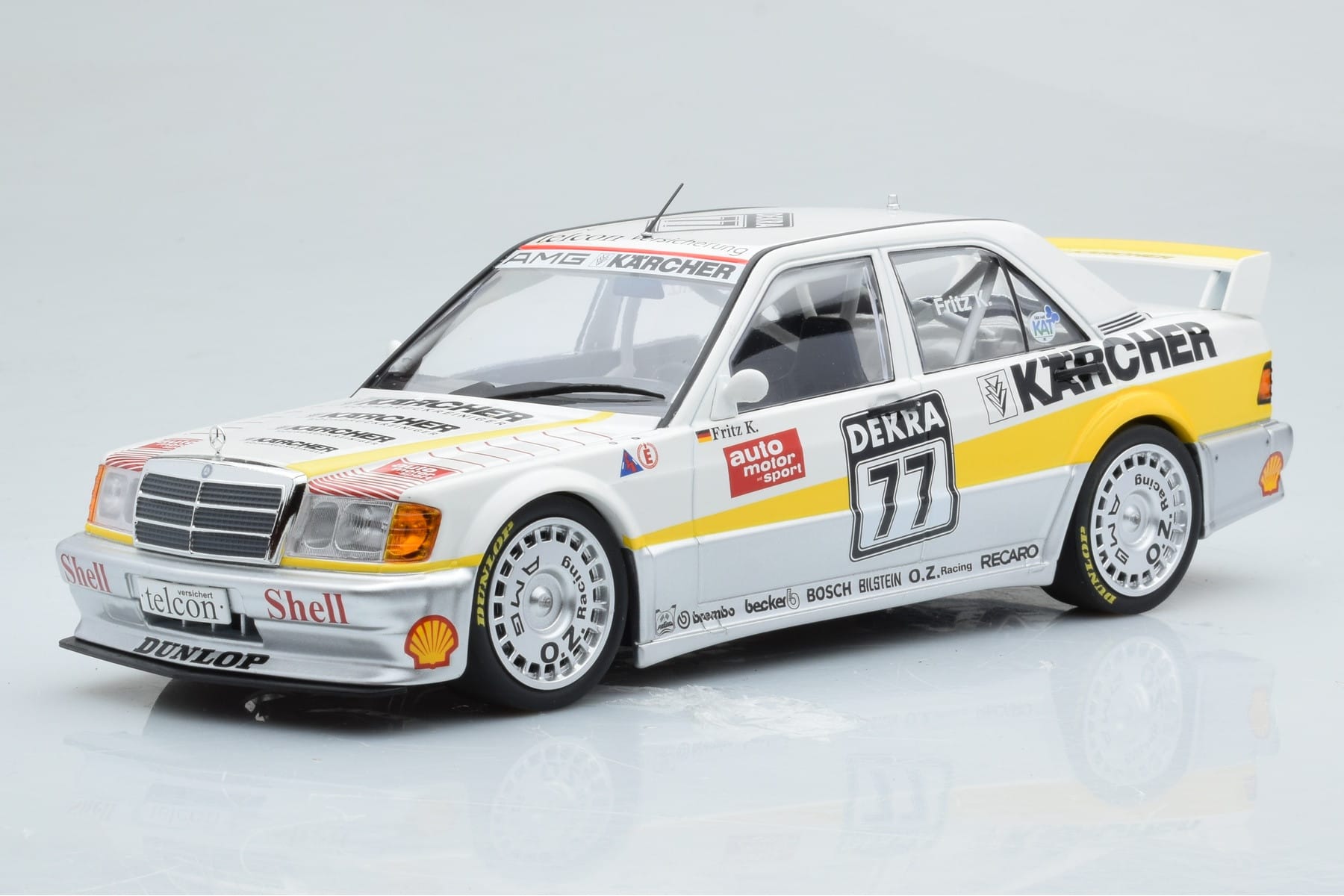 Mercedes 190E 2.5-16 W201 EVO 1 Karcher #77 F. Kreutzpointer Team AMG-Mercedes DTM 1990 Minichamps 1:18 155903677 Pressofusio