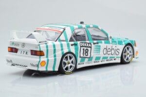 Mercedes 190E 2.5-16 W201 EVO 2 Debis #18 F. Giroix Team Zackspeed DTM 1991 Minichamps 1:18 155913618 Pressofusione — immagine 2 di 6