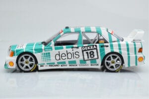 Mercedes 190E 2.5-16 W201 EVO 2 Debis #18 F. Giroix Team Zackspeed DTM 1991 Minichamps 1:18 155913618 Pressofusione — immagine 3 di 6