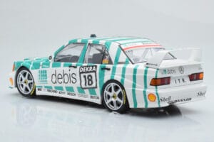 Mercedes 190E 2.5-16 W201 EVO 2 Debis #18 F. Giroix Team Zackspeed DTM 1991 Minichamps 1:18 155913618 Pressofusione — immagine 5 di 6