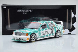 Mercedes 190E 2.5-16 W201 EVO 2 Debis #18 F. Giroix Team Zackspeed DTM 1991 Minichamps 1:18 155913618 Pressofusione — immagine 6 di 6