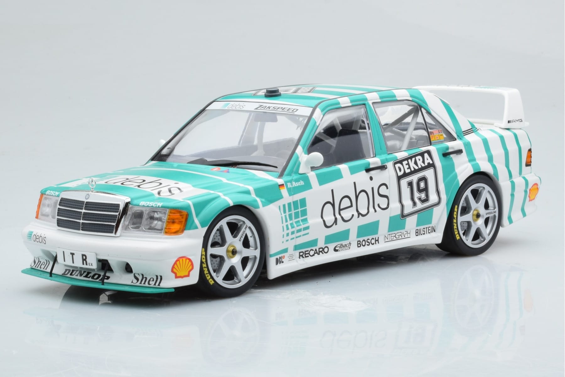 Mercedes 190E 2.5-16 W201 EVO 2 Debis #19 R. Asch Team Zackspeed DTM 1991 Minichamps 1:18 155913619 Pressofusione
