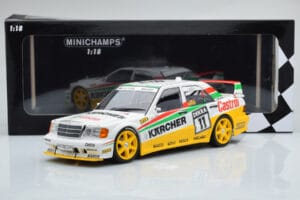 Mercedes 190E 2.5-16 W201 EVO 2 Karcher #11 J. Laffite Team Maas-Schons DTM 1992 Minichamps 1:18 155923611 Pressofusione — immagine 6 di 6