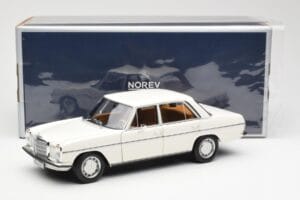 Mercedes 200 W115 Bianco Norev 1:18 183770 Pressofusione — immagine 8 di 8