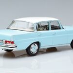 Mercedes 220 S W111 Blu Norev 1:18 183920 Pressofusione - image 3 of 7