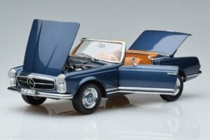 Mercedes 230 SL W113 Pagoda Blu Edizione Limitata Norev 1:18 183767 Pressofusione — immagine 2 di 8