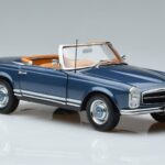 Mercedes 230 SL W113 Pagoda Blu Edizione Limitata Norev 1:18 183767 Pressofusione - image 6 of 8